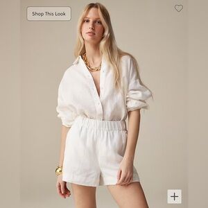 NWOT J.Crew Tropez Short in Linen